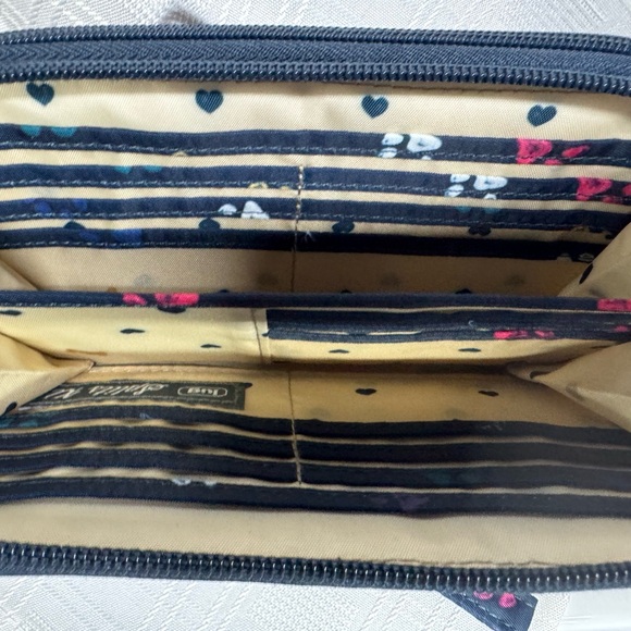 lug Navy Paw Print Wristlet with Multicolor Accents - Picture 7 of 11